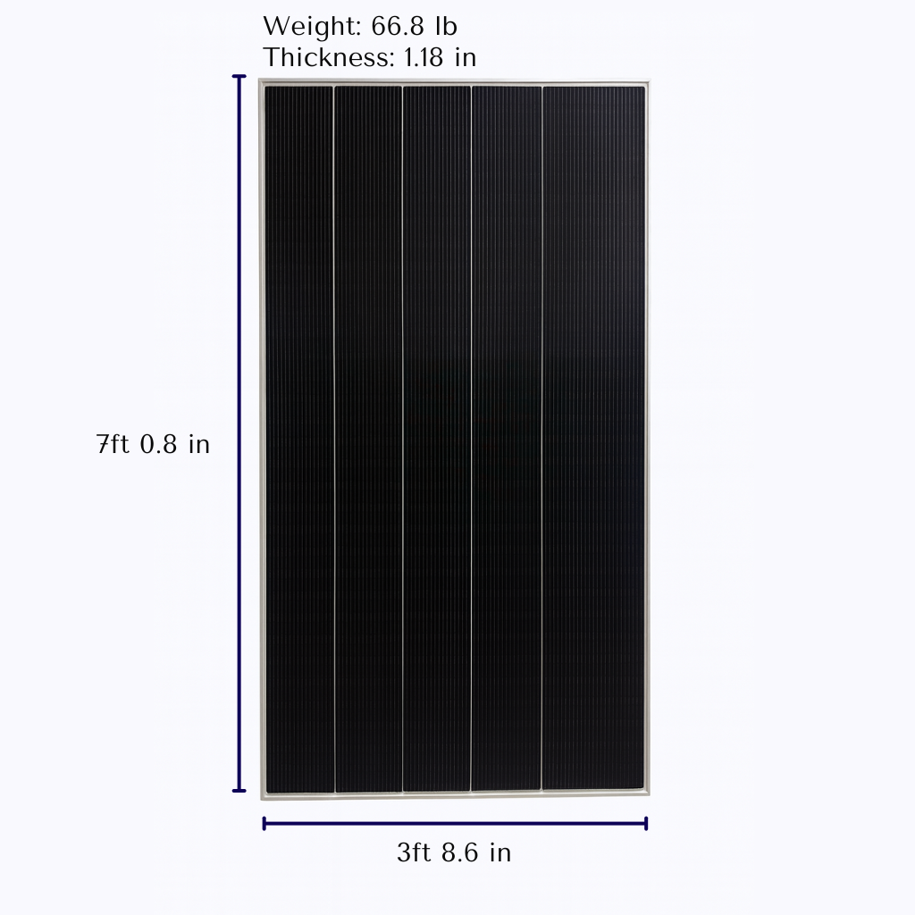 SunPower P7 545w BiFacial Solar Panel - Maxeon