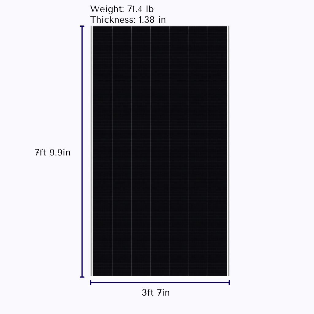 SunPower P6 530W Bifacial Solar Panel - Maxeon