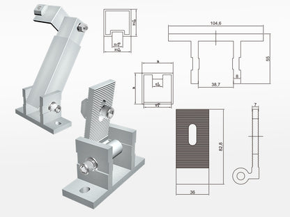 Mibet Adjustable Solar Support (Pair)