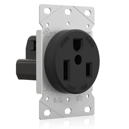 ELEGRP Flush Mount Power Outlet NEMA 6-50R